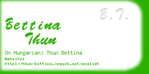 bettina thun business card